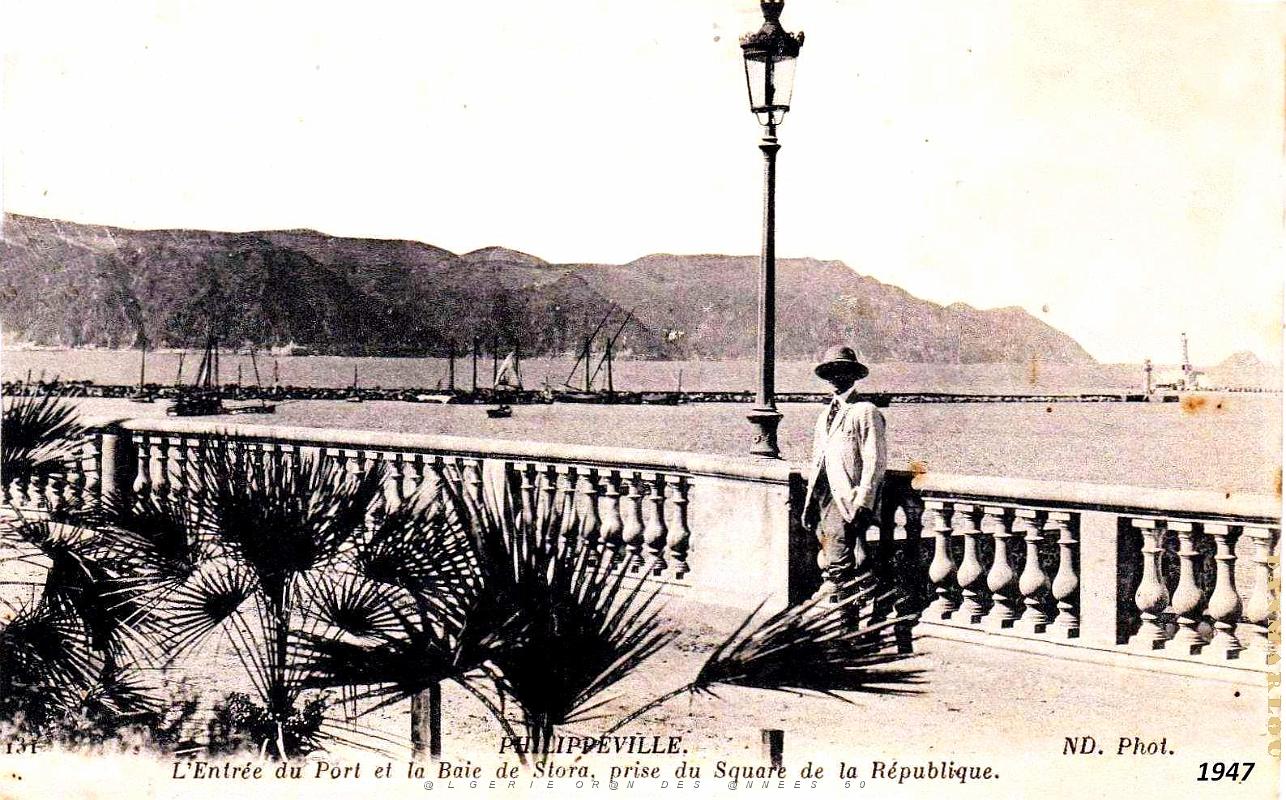 Philippeville - Port - Entree - Baie de Stora - 1947.jpg